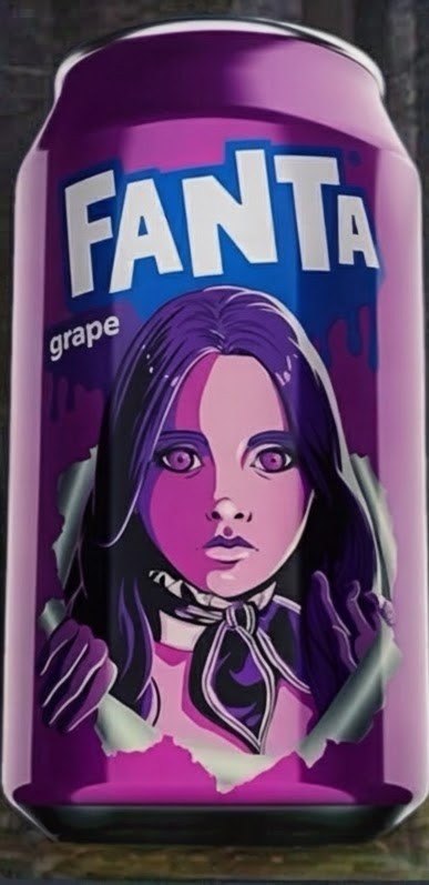 Fanta Grape can featuring M3GAN, Freestyle machine exclusive